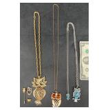 Fun Owl Jewelry - Necklaces, Pin, Pendants