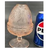 Vntg Pink Indiana GlassTiaraChantillyFairy Lamp