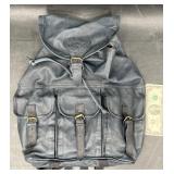 Vintage Camel Cigarettes Logo Leather Backpack