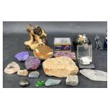 Geological Specimens- Fossil Rock, Minerals +