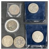 6 UK 5-Pound Commemorative Coins 1993-1999