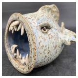 Fish Folk Art Pottery Sculpture by Tim Whitten