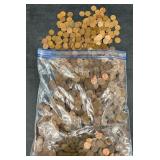 10.6 lbs of Wheat Pennies, Variety of Dates