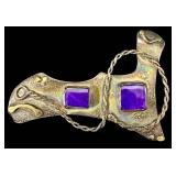 Modernist Shulmit Sterling Silver Brooch Pin