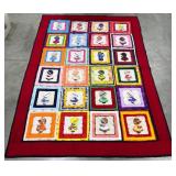 Handmade Sunbonnet Sue Queen Quilt Bedspread