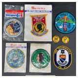 8 Patches & Buttons - Military, Space, Political