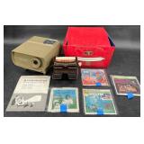 Rare Vintage Lighted View-Master Projector & Reels