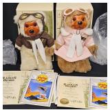 2 Raikes LE Plush Bears w Boxes -Lindy Jr., Amelia