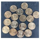 17U.S. Presidential &SacagaweaDollar Coins