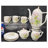 Vintage Occupied Japan Ceramic Floral Tea Set