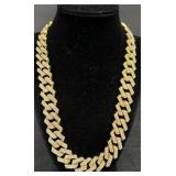 New Invicta Iced Out Cuban Chain Necklace