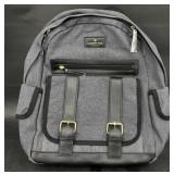 New London Fog Denim Canvas Backpack