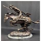 24' Frederic Remington Bronze Cheyenne Statue