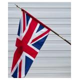 Flag of U.K. England Union Jack w Pole