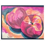 Original Peaches Painting by Blue Bond