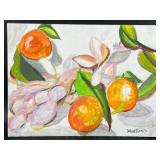 Original Oranges & Blossoms Painting by Blue Bond