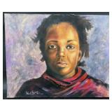 Original Portrait Painting by Blue Bond