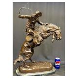 24' Frederic Remington Bronze Bronco Buster