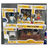 5 Funko Pop! Wall-E & Eve Figures