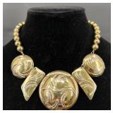 Gold-Tone MetalFashionStatement Necklace