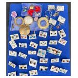 Fashion Jewelry Variety Lot - Earrings & Pins