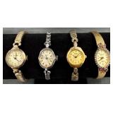 4 Women's Watches - Bulova, Timex, Sharp, Armitron