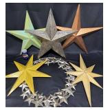 Decorative Metal Star & Wreath Wall Art Collection
