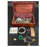 Lane Cedar Jewelry Chest Full of Fashion Jewelry