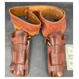 Hunter Co. Tooled Leather Dual Gun Holster