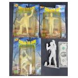 4 Glow-in-the-Dark Movie Monsters Action Figures