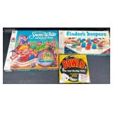 3 Vintage Board Games - Snow White, Bowlo +