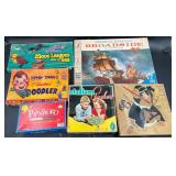 6 Vntg Board Games - Howdy Doody, Password +