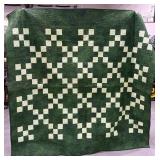 New Green Leaf Design Quilt 83x80