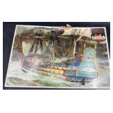 Vntg The IndomitableFrench FrigateShip Model Kit