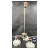 Vntg Hanging Light Portland Service Building 1927