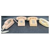4 Nice Vintage Telephones - Rotary & Push-Button