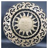 Metal Sun Wall Plaque