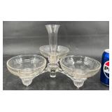 Vintage Cambridge Arms GlassEpergneCenterpiece