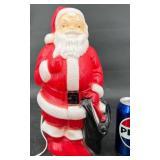 13" Empire Plastic Santa Claus Light Works