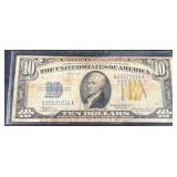 1934-A $10 U.S.North AfricaSilver Certificate