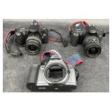 3 Canon EOS Rebel Film Cameras