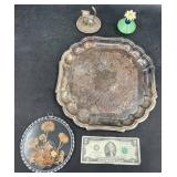 Vntg Decor - I.W. Rice Jadeite Perfume Atomizer+