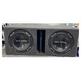 MTX Audio Dual 10" Subwoofers w Enclosure