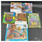 6 Jigsaw Puzzles Various Themes -Wysocki+