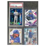 4 Bo Bichette Baseball Cards - 2020 Graded +