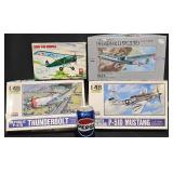 4 Vintage ARII & Plastyk Model Aircraft Kits