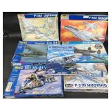 6 Vntg Revell Aircraft Model Kits - F-14A Tomcat+