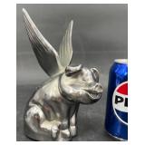 Heavy Metal Flying Pig Vehicle Hood Ornament