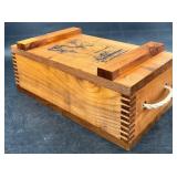 Vintage Evans Wooden Ammo & Accessory Box