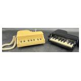2 Vintage Grand Piano-Style Musical Telephones